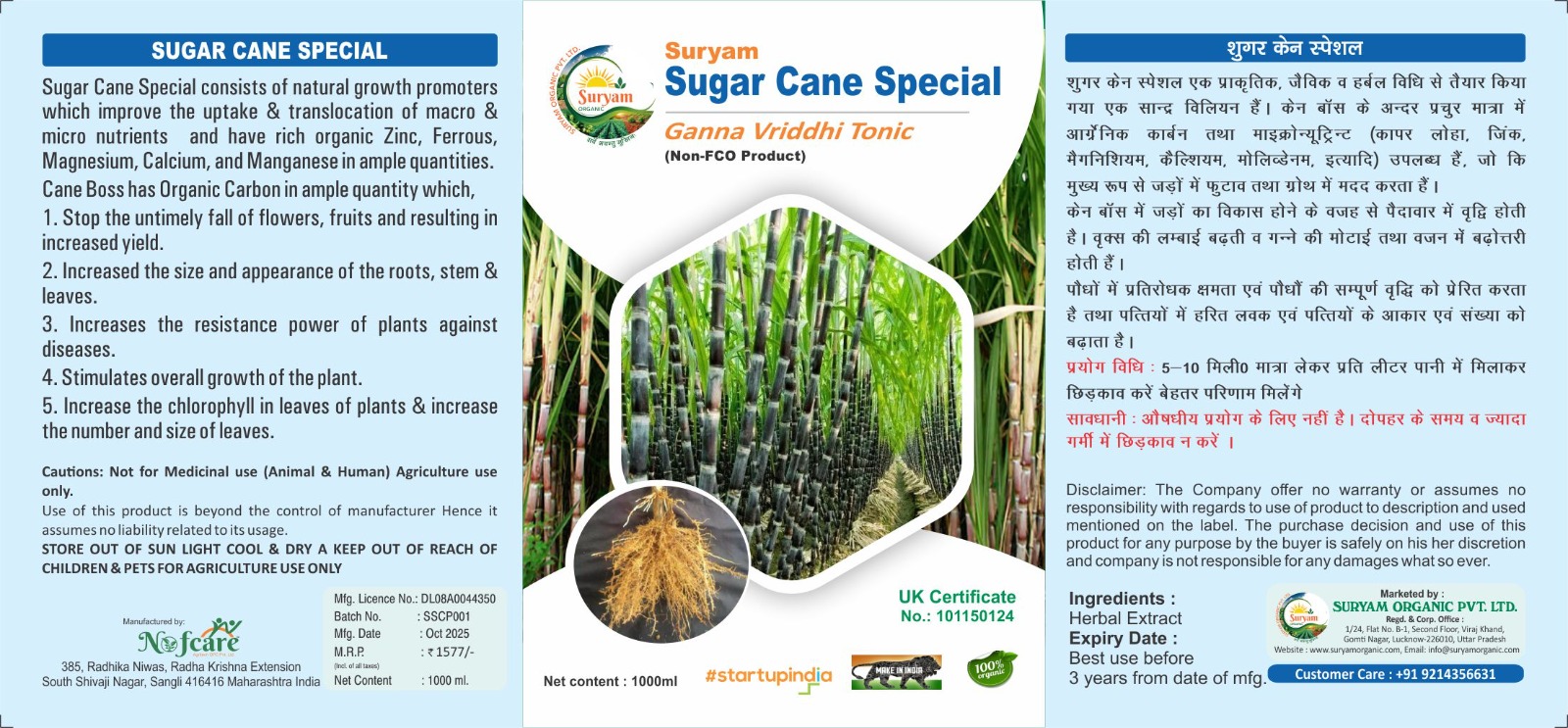 SUGAR CANE SPECIAL